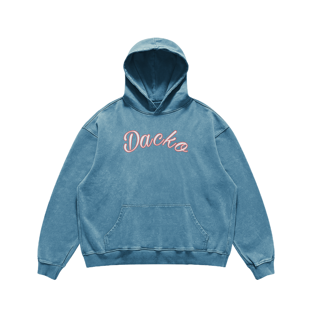 Dacko Premium Bleach Wash Coloured collection hoodie