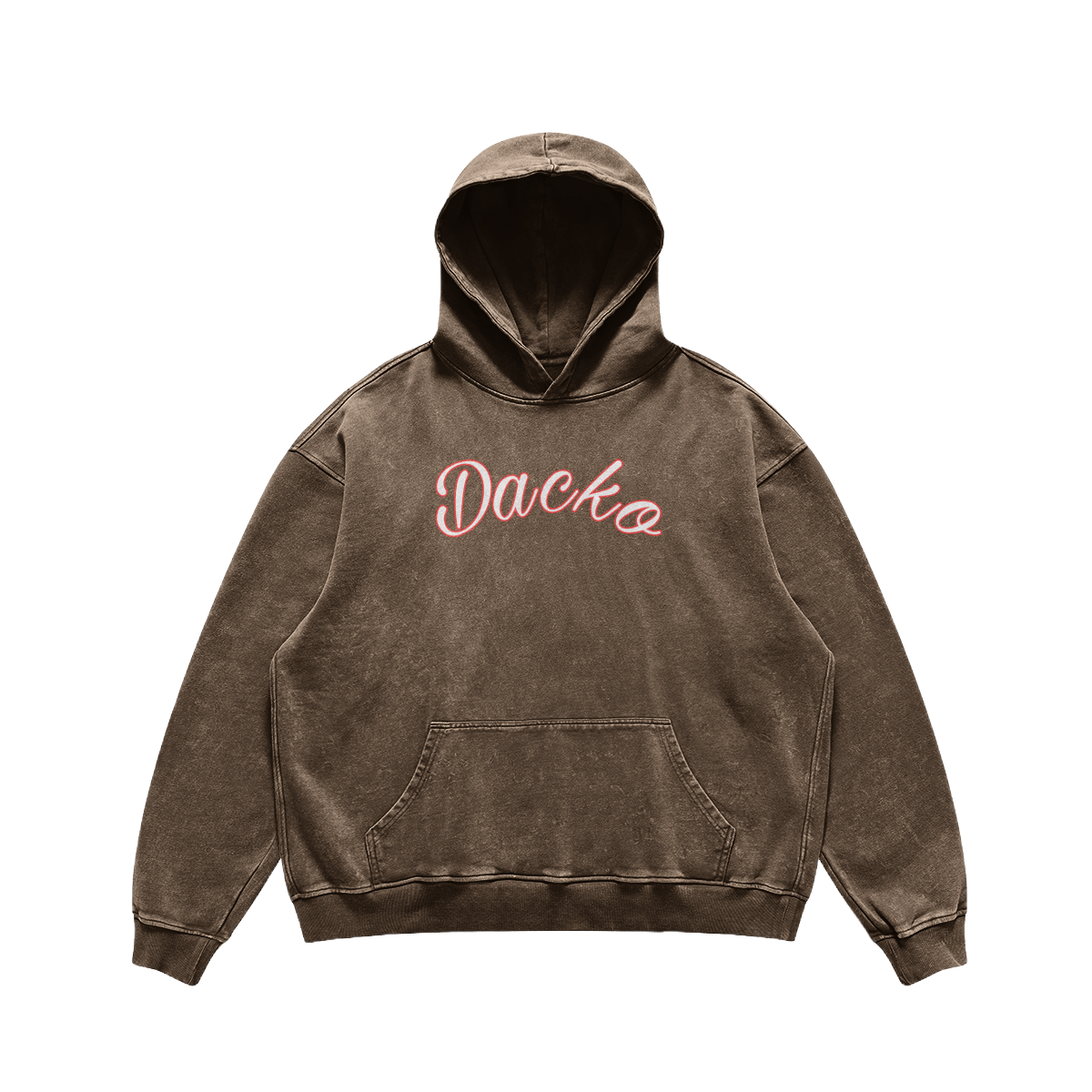 Dacko Premium Bleach Wash Coloured collection hoodie