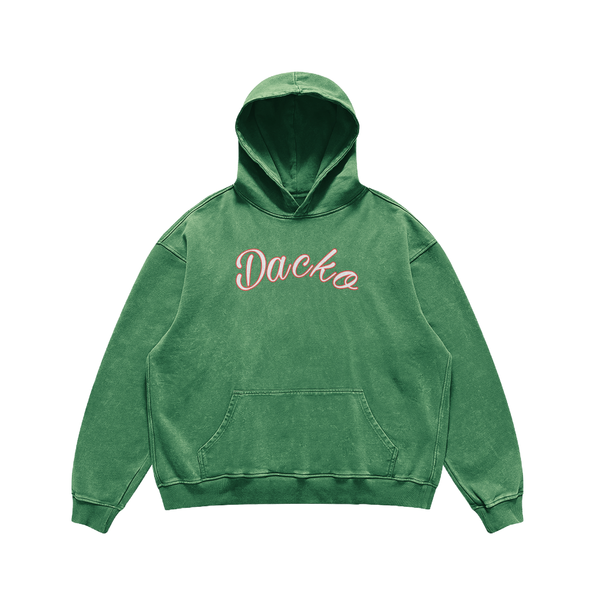 Dacko Premium Bleach Wash Coloured collection hoodie