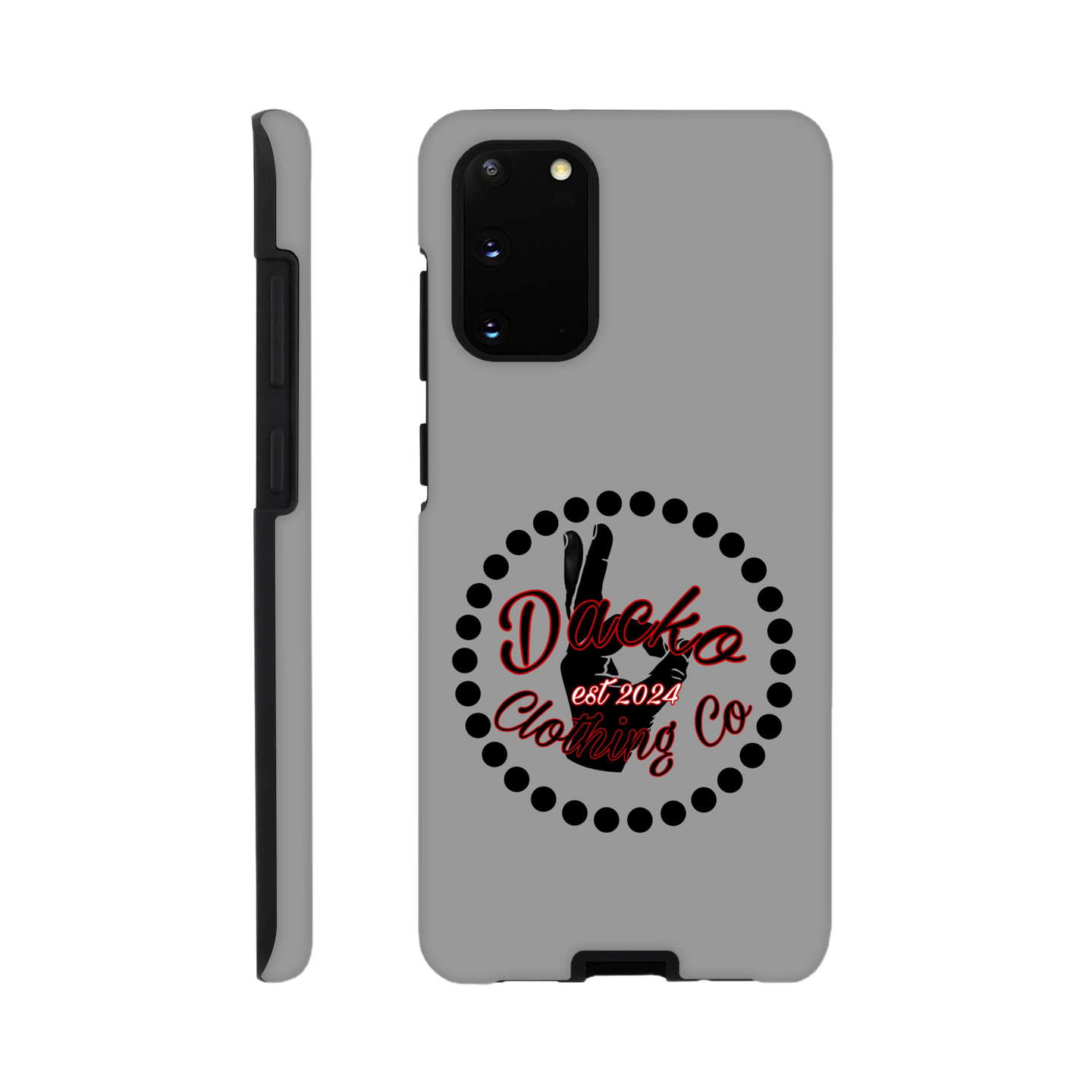 Dacko Clothing Tough Phone case Grey