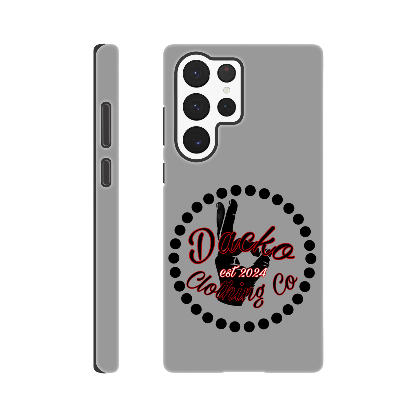 Dacko Clothing Tough Phone case Grey