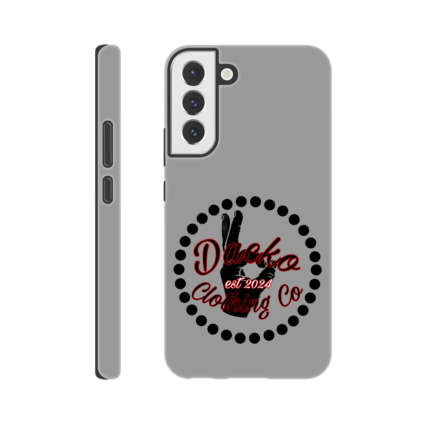 Dacko Clothing Tough Phone case Grey