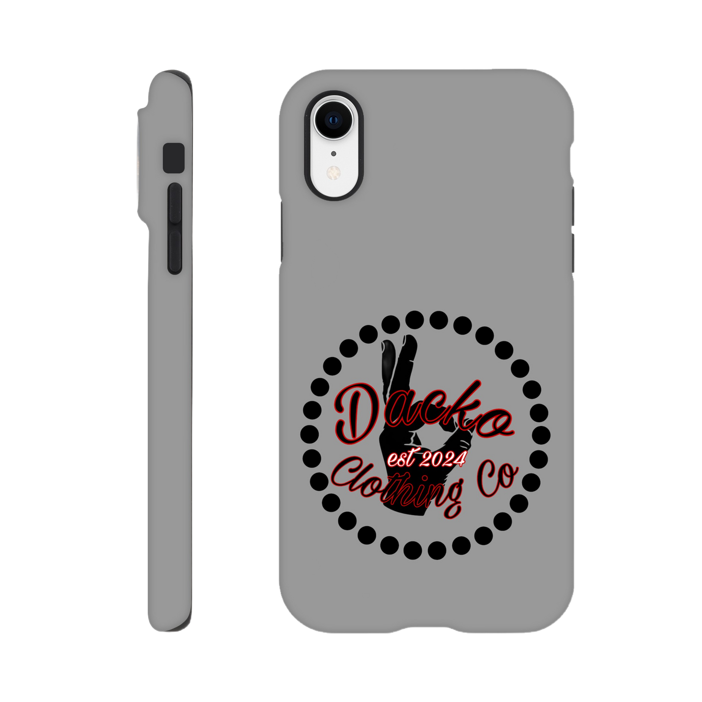 Dacko Clothing Tough Phone case Grey