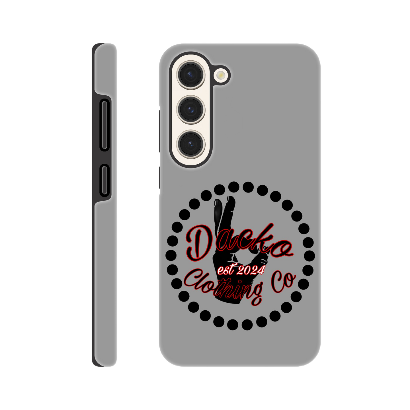 Dacko Clothing Tough Phone case Grey