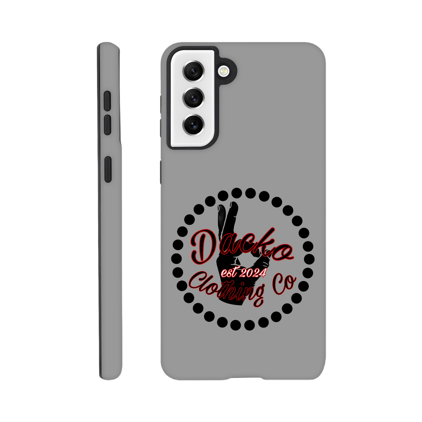 Dacko Clothing Tough Phone case Grey