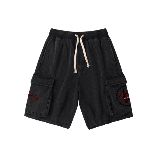 Dacko Premium Faded Black Cargo Shorts