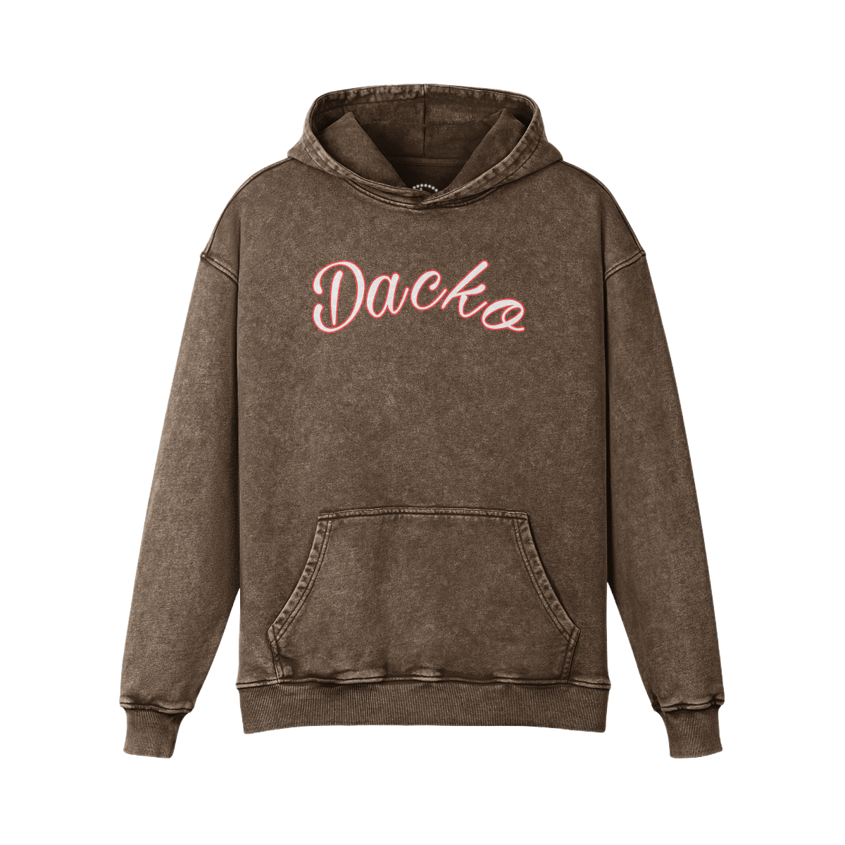 Dacko Premium Bleach Wash Coloured collection hoodie