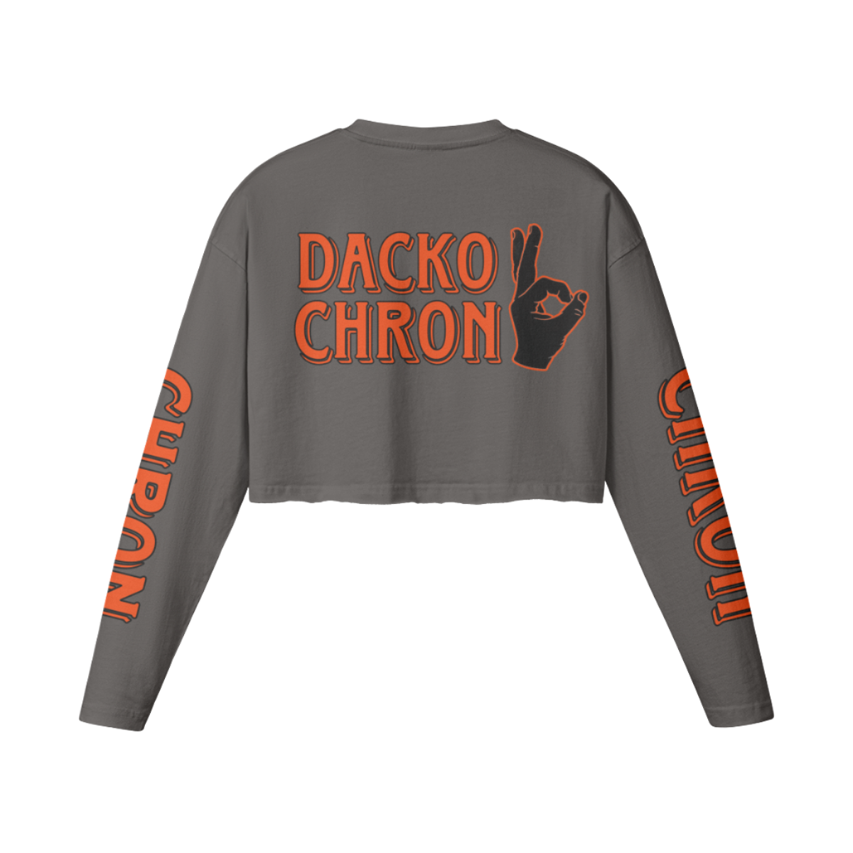 Chron Long Sleeve Crop T-Shirt