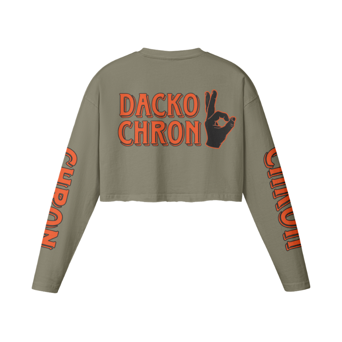 Chron Long Sleeve Crop T-Shirt